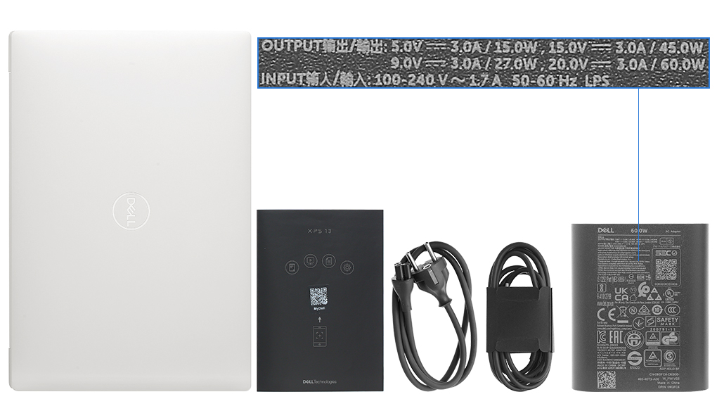 Bộ sản phẩm gồm: Sách hướng dẫn, Thùng máy, Sạc Laptop Dell ( 60W )