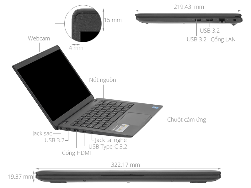 Dell Latitude 3440 i5 1235U/16GB/512GB/Win11 (L3440-I51235U-16G512G)