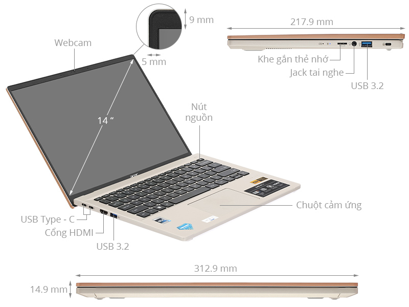 Acer Swift Go SFG14 71 513F i5 13500H/16GB/512GB/OfficeHS/Win11 (NX.KPZSV.003)