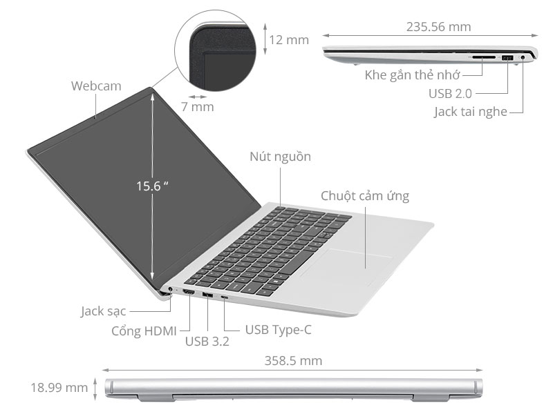 Dell Inspiron 15 3530 - 71053721 (i7 1355U, 16GB, 512GB, Full HD 120Hz, OfficeH24+365, Win11)