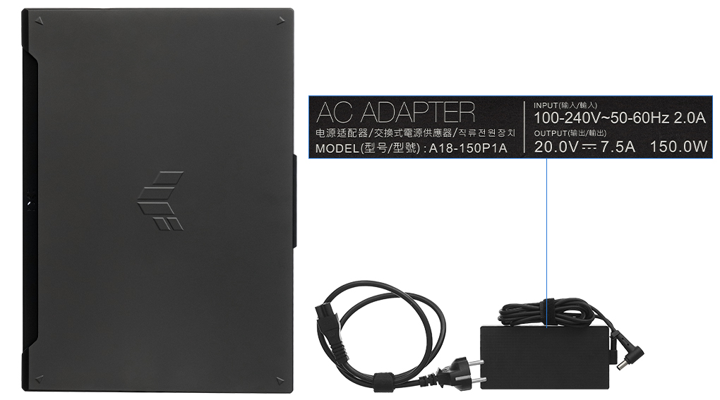 Bộ sản phẩm gồm: Sách hướng dẫn, Thùng máy, Sạc Laptop Asus ( 150W )