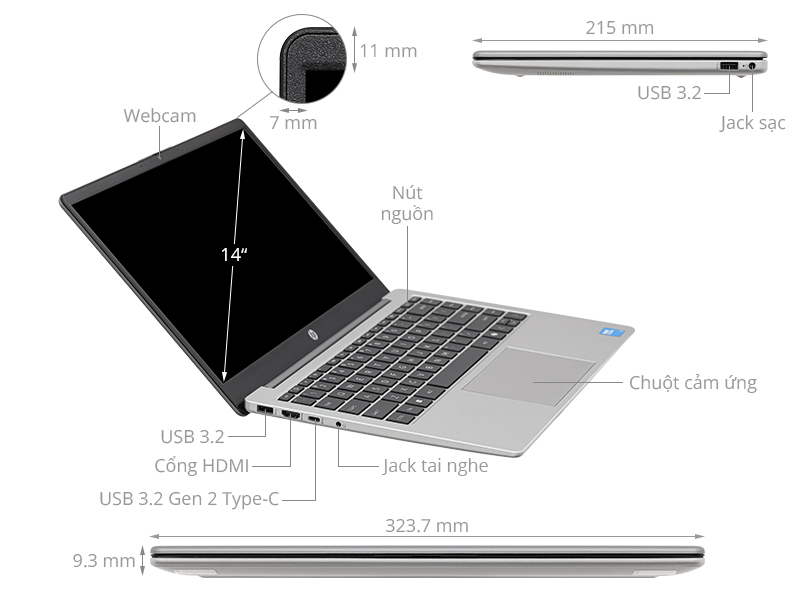 HP 240R G10 - C3RU7AT (Core 5 120U, 16GB, 512GB, Full HD, Win11)
