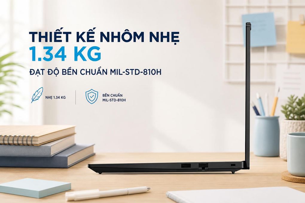 Laptop Lenovo ThinkPad E14 Gen 7 - 21SX00BNVN (Ultra 5 135H, 16GB, 512GB, WUXGA, Win11) Màu Đen