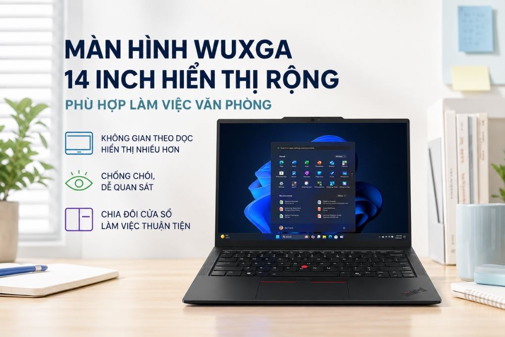 Laptop Lenovo ThinkPad E14 Gen 7 - 21SX00BNVN (Ultra 5 135H, 16GB, 512GB, WUXGA, Win11) Màu Đen