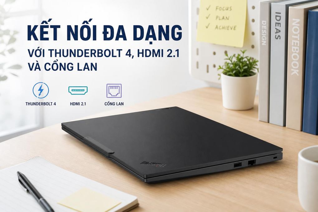 Laptop Lenovo ThinkPad E14 Gen 7 - 21SX00BNVN (Ultra 5 135H, 16GB, 512GB, WUXGA, Win11) Màu Đen