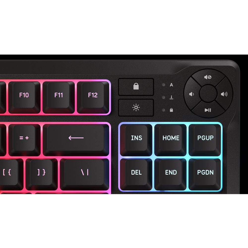Bàn Phím Có Dây Gaming Corsair K55 CORE TKL RGB/CH-9216065-NA - Cụm phím media