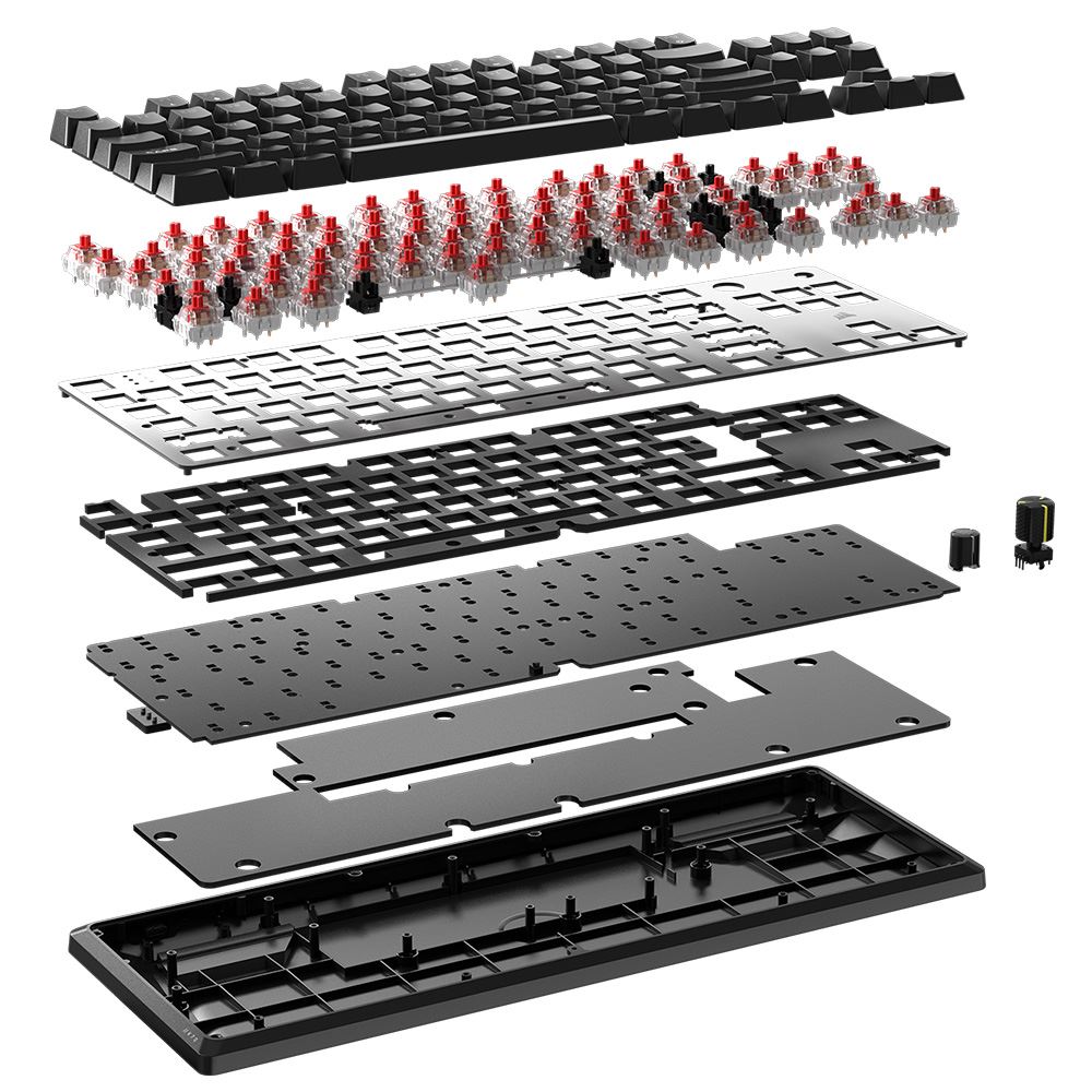 Bàn Phím Cơ Có Dây Gaming Corsair K70 CORE TKL-MLX RED-BLK RGB/CH-911911E-NA - Thiết kế