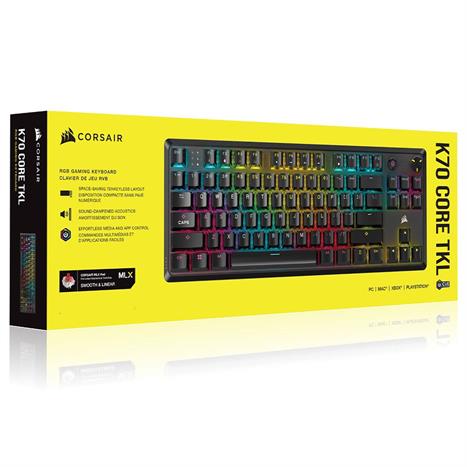 Bàn Phím Cơ Có Dây Gaming Corsair K70 CORE TKL-MLX RED-BLK RGB/CH-911911E-NA Màu Đen
