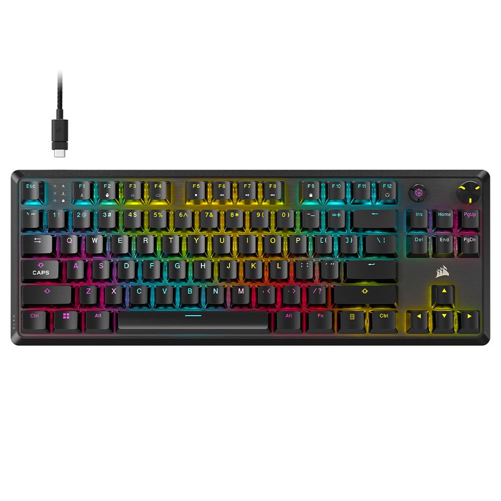 Bàn Phím Cơ Có Dây Gaming Corsair K70 CORE TKL-MLX RED-BLK RGB/CH-911911E-NA - Kết nối