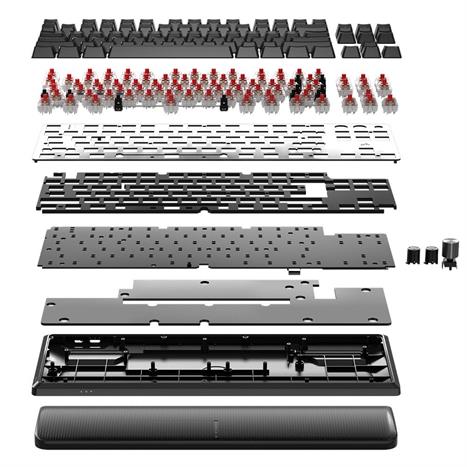 Bàn Phím Cơ Bluetooth Gaming Corsair K70 CORE TKL WL-MLX RED-BLK RGB/CH-914901E-NA Màu Đen