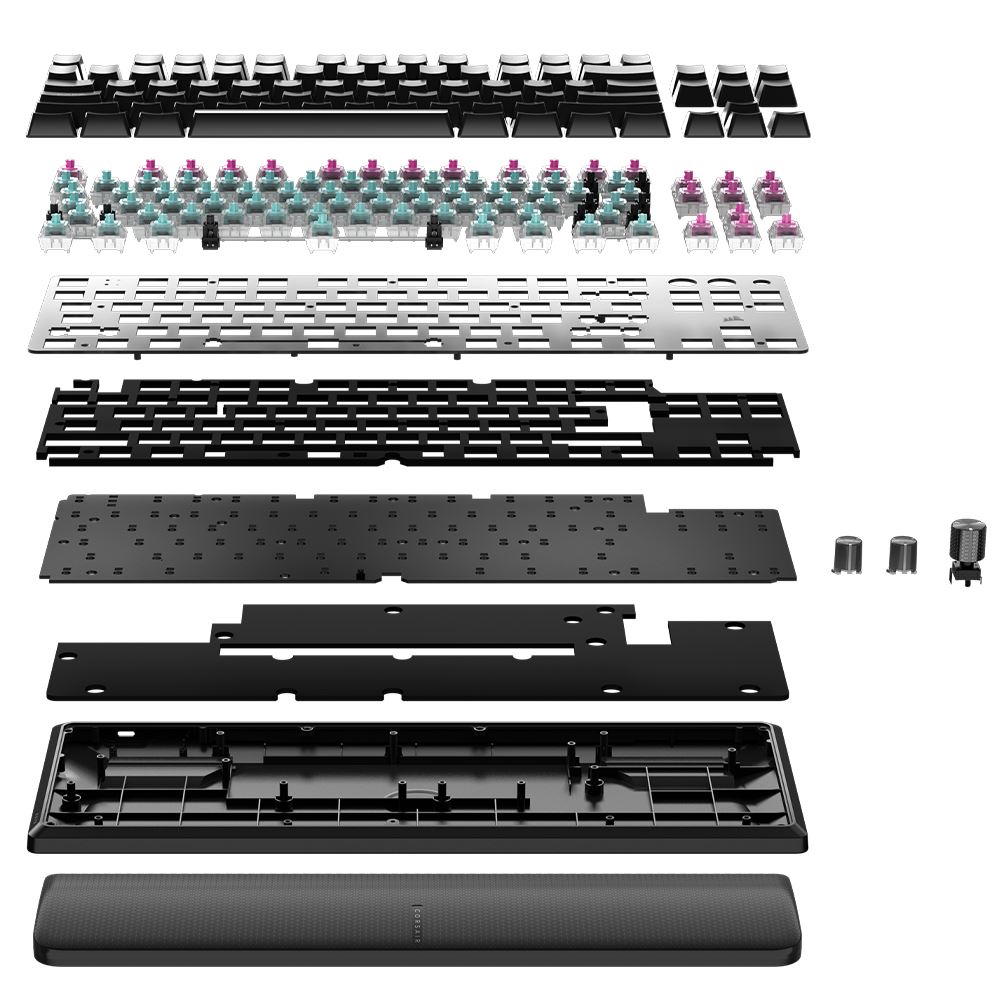 Bàn Phím Cơ Có Dây Gaming Corsair K70 PRO TKL-MGX-BLK RGB/CH-911911G-NA Màu Đen