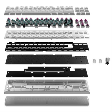 Bàn Phím Cơ Có Dây Gaming Corsair K70 PRO TKL-MGX-WHT RGB/CH-911921G-NA Màu Trắng