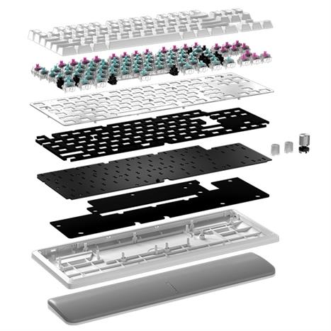 Bàn Phím Cơ Có Dây Gaming Corsair K70 PRO TKL-MGX-WHT RGB/CH-911921G-NA Màu Trắng