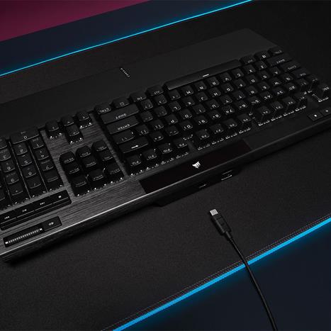 Bàn Phím Cơ Có Dây Gaming Corsair K70 PRO BLK-MX SPEED-RGB/CH-9109414-NA Màu Đen