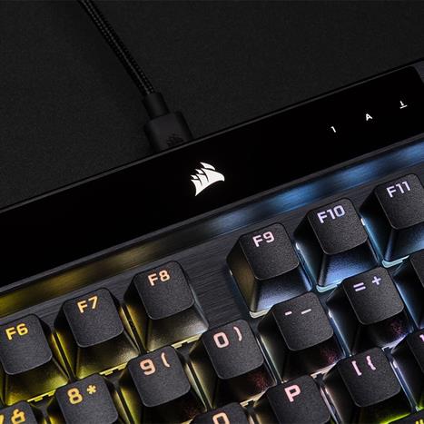 Bàn Phím Cơ Có Dây Gaming Corsair K70 PRO BLK-MX SPEED-RGB/CH-9109414-NA Màu Đen