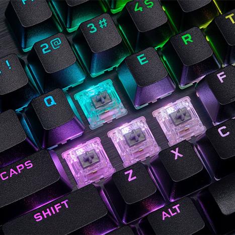 Bàn Phím Cơ Có Dây Gaming Corsair K70 PRO BLK-MX SPEED-RGB/CH-9109414-NA Màu Đen