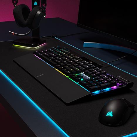 Bàn Phím Cơ Có Dây Gaming Corsair K70 PRO-BLK-OPX Silver-RGB/CH-910941A-NA Màu Đen