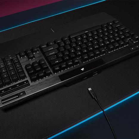 Bàn Phím Cơ Có Dây Gaming Corsair K70 PRO-BLK-OPX Silver-RGB/CH-910941A-NA Màu Đen