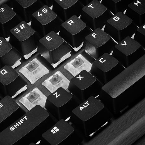 Bàn Phím Cơ Có Dây Gaming Corsair K70 PRO-BLK-OPX Silver-RGB/CH-910941A-NA Màu Đen