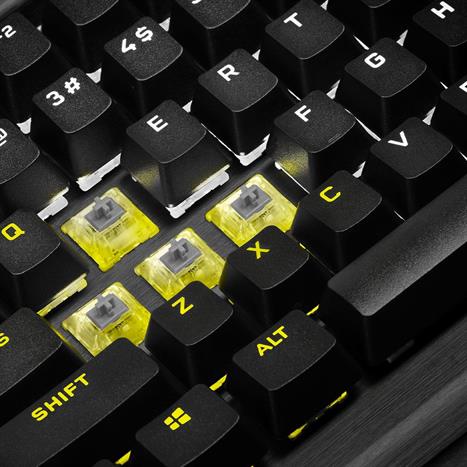 Bàn Phím Cơ Có Dây Gaming Corsair K70 PRO-BLK-OPX Silver-RGB/CH-910941A-NA Màu Đen