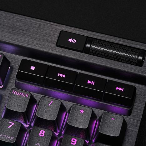 Bàn Phím Cơ Có Dây Gaming Corsair K70 PRO-BLK-OPX Silver-RGB/CH-910941A-NA Màu Đen