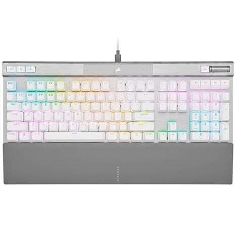 Bàn Phím Cơ Có Dây Gaming Corsair K70 PRO-WHT-OPX Silver-RGB/CH-910951A-NA Màu Trắng