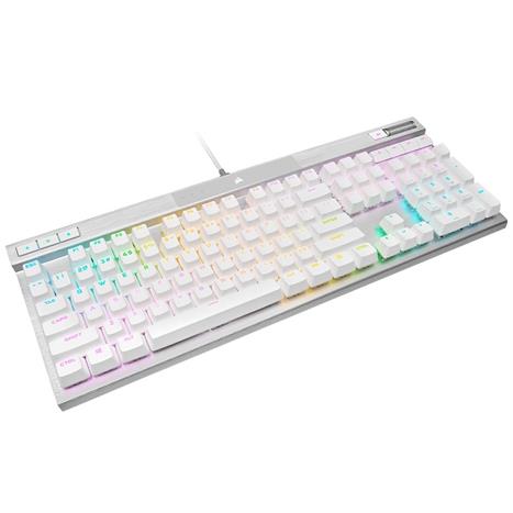 Bàn Phím Cơ Có Dây Gaming Corsair K70 PRO-WHT-OPX Silver-RGB/CH-910951A-NA Màu Trắng