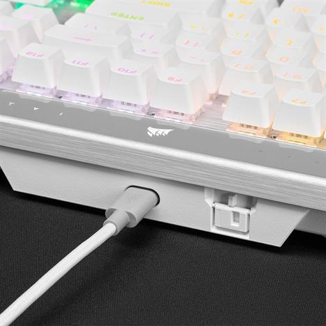 Bàn Phím Cơ Có Dây Gaming Corsair K70 PRO-WHT-OPX Silver-RGB/CH-910951A-NA Màu Trắng