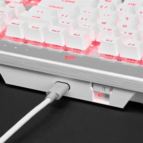 Bàn Phím Cơ Có Dây Gaming Corsair K70 PRO-WHT-OPX Silver-RGB/CH-910951A-NA Màu Trắng