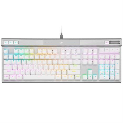 Bàn Phím Cơ Có Dây Gaming Corsair K70 PRO-WHT-OPX Silver-RGB/CH-910951A-NA Màu Trắng