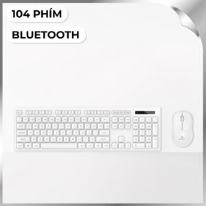 Bộ Bàn Phím Chuột Bluetooth MicroPack KM-237W - Trắng