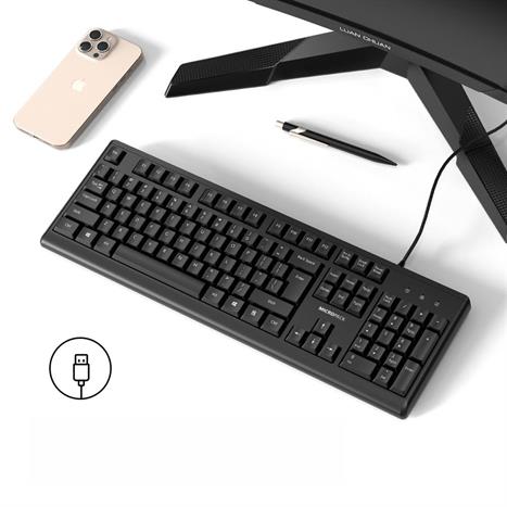 Bàn Phím Có Dây MicroPack K205 Màu Đen