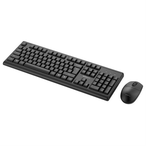 Bộ Bàn Phím Chuột Không Dây MicroPack KM-205W Màu Đen