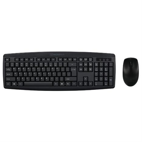 Bộ Bàn Phím Chuột Không Dây MicroPack KM-203W Màu Đen