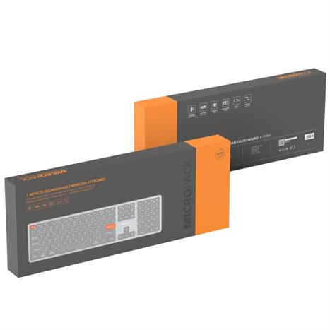 Bàn Phím Bluetooth MicroPack K-310W - Cam Màu Cam