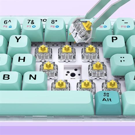 Bàn Phím Cơ Bluetooth MicroPack K-168WM - Xanh Lá Màu Xanh lá