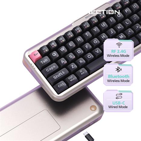 Bàn Phím Cơ Bluetooth MicroPack K-168WM - Tím Màu Tím