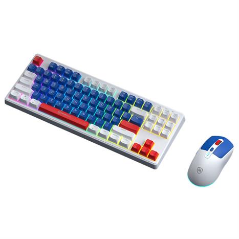 Bộ Bàn Phím Chuột Không Dây MicroPack KM-269W - Xanh Dương Màu Xanh Navy