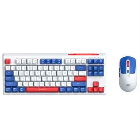 Bộ Bàn Phím Chuột Không Dây MicroPack KM-269W - Đỏ Màu Đỏ