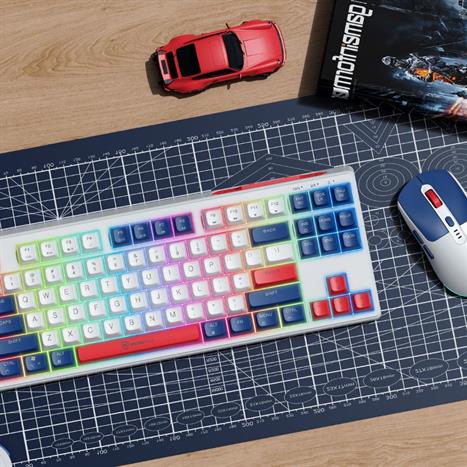 Bộ Bàn Phím Chuột Không Dây MicroPack KM-269W - Đỏ Màu Đỏ