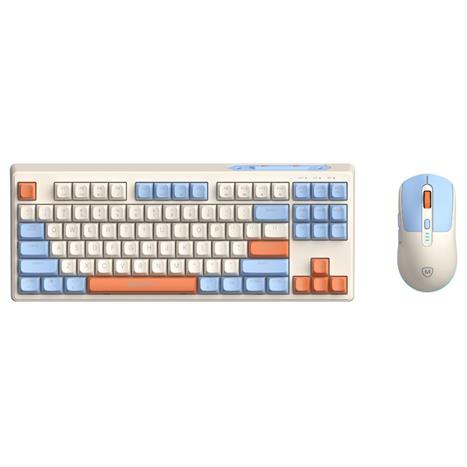 Bộ Bàn Phím Chuột Không Dây MicroPack KM-269W - Cam Màu Cam