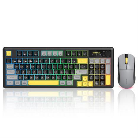 Bộ Bàn Phím Chuột Bluetooth MicroPack KM-270W - Đen Màu Đen