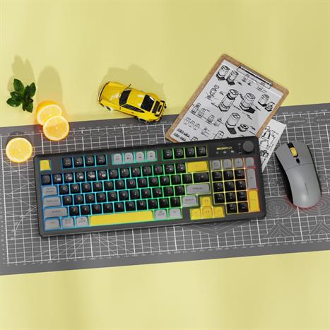 Bộ Bàn Phím Chuột Bluetooth MicroPack KM-270W - Đen Màu Đen