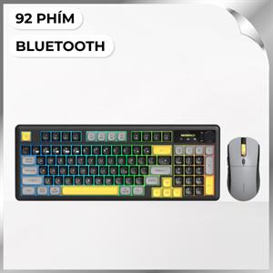 Bộ Bàn Phím Chuột Bluetooth MicroPack KM-270W - Đen