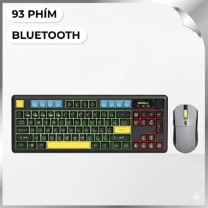 Bộ Bàn Phím Chuột Bluetooth MicroPack KM-270W - Đen
