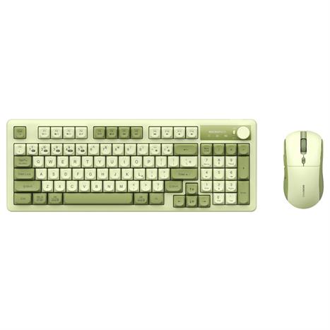 Bộ Bàn Phím Chuột Bluetooth MicroPack KM-270W - Xanh Lá Màu Xanh lá