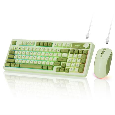 Bộ Bàn Phím Chuột Bluetooth MicroPack KM-270W - Xanh Lá Màu Xanh lá