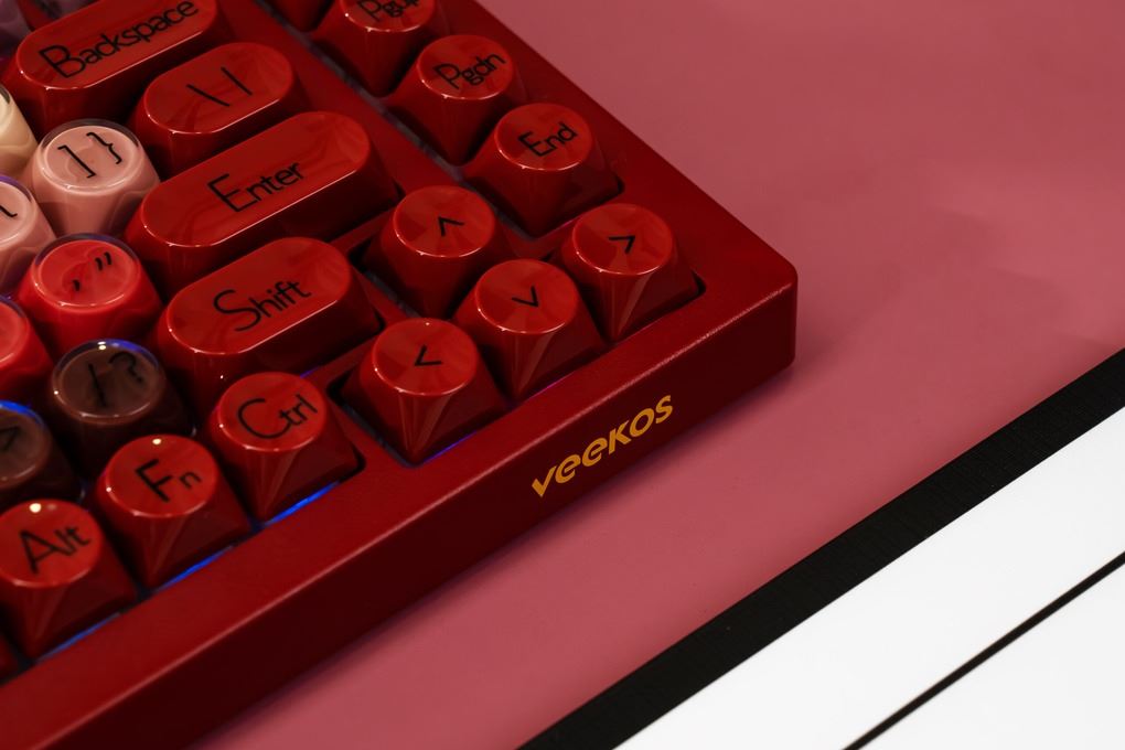 Bàn Phím Cơ Có Dây Gaming Veekos K75 Veekos K75 Màu Hồng
