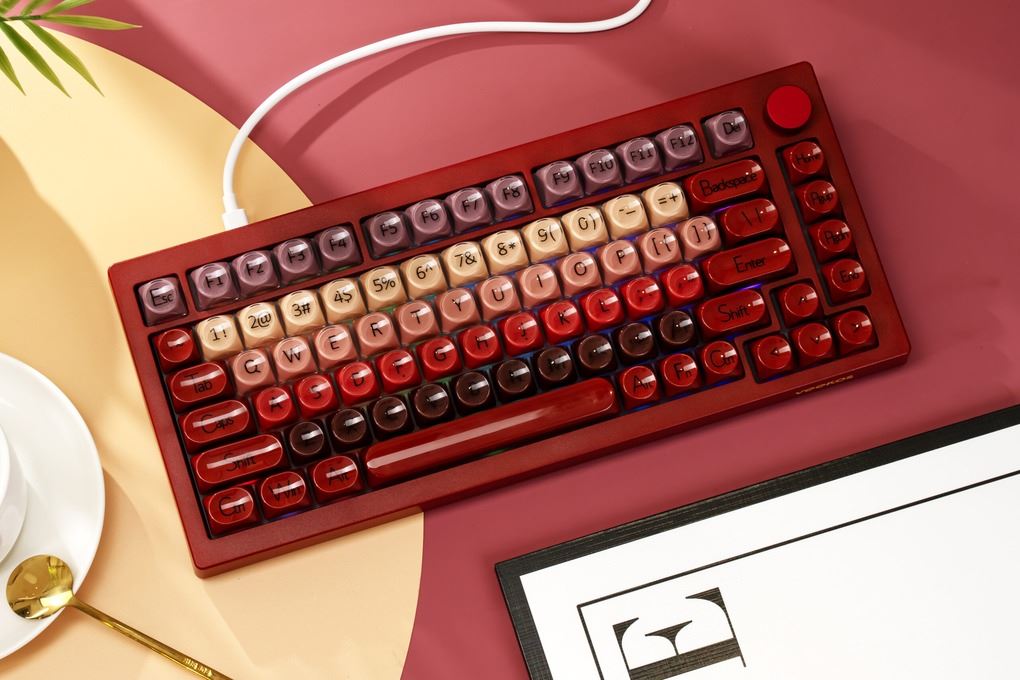 Bàn Phím Cơ Có Dây Gaming Veekos K75 Veekos K75 Màu Hồng