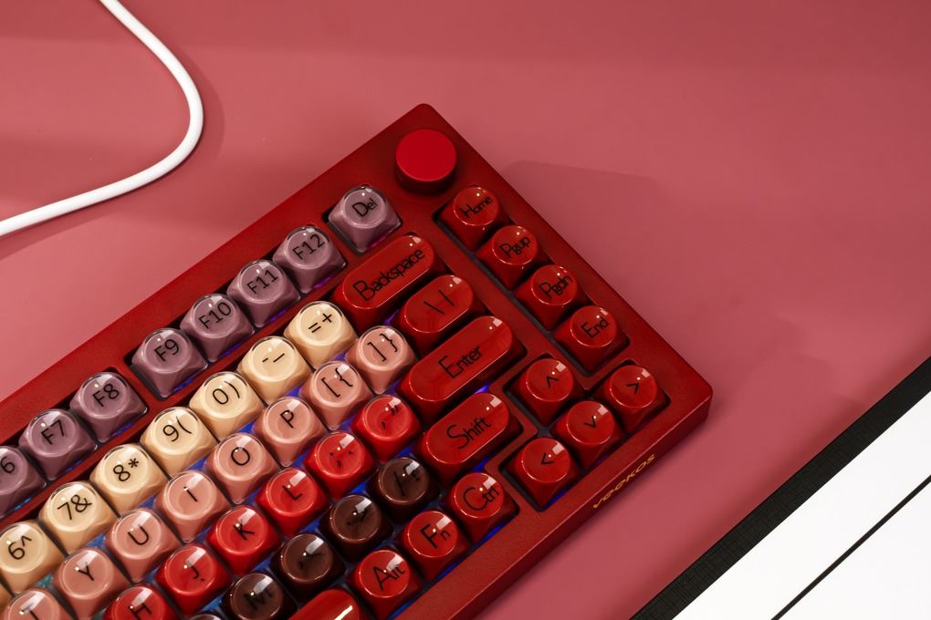 Bàn Phím Cơ Có Dây Gaming Veekos K75 Veekos K75 Màu Hồng